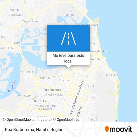 Rua Borborema mapa