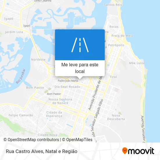 Rua Castro Alves mapa