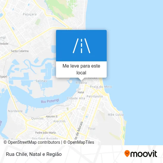 Rua Chile mapa