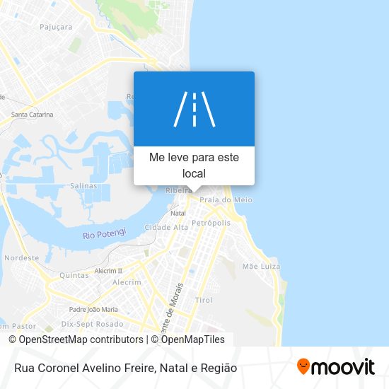 Rua Coronel Avelino Freire mapa