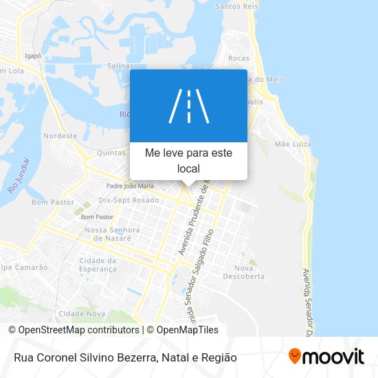Rua Coronel Silvino Bezerra mapa