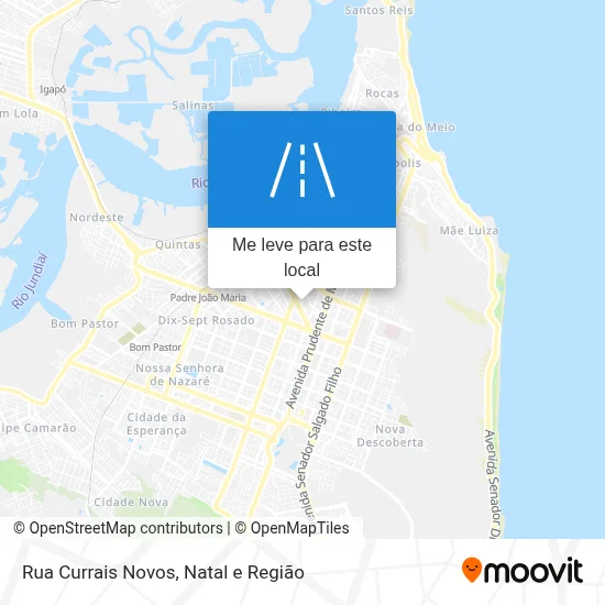 Rua Currais Novos mapa