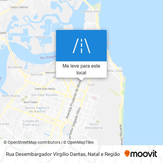 Rua Desembargador Virgílio Dantas mapa