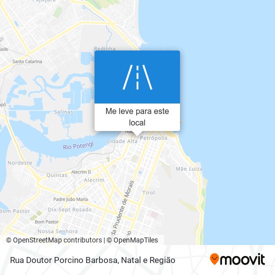 Rua Doutor Porcino Barbosa mapa