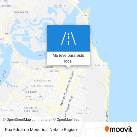 Rua Eduardo Mederios mapa