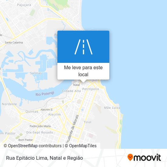 Rua Epitácio Lima mapa