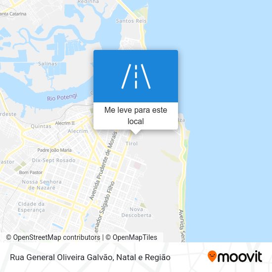 Rua General Oliveira Galvão mapa
