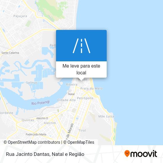 Rua Jacinto Dantas mapa