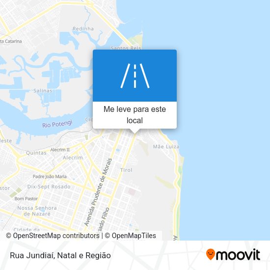 Rua Jundiaí mapa