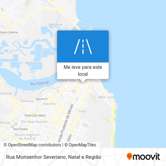 Rua Monsenhor Severiano mapa