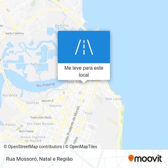 Rua Mossoró mapa