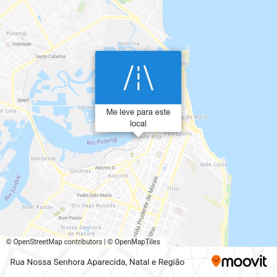 Rua Nossa Senhora Aparecida mapa