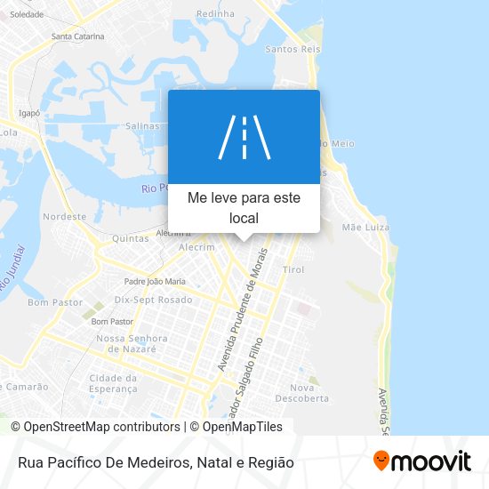Rua Pacífico De Medeiros mapa