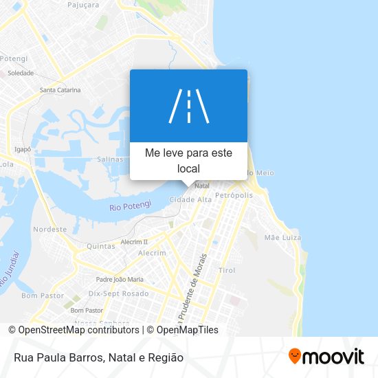 Rua Paula Barros mapa