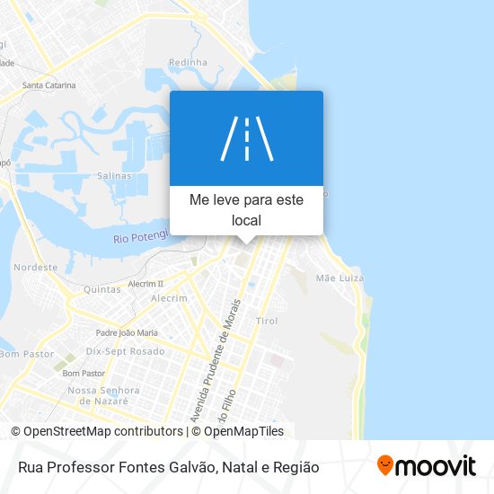 Rua Professor Fontes Galvão mapa