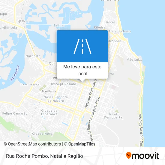 Rua Rocha Pombo mapa