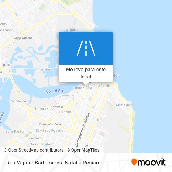 Rua Vigário Bartolomeu mapa