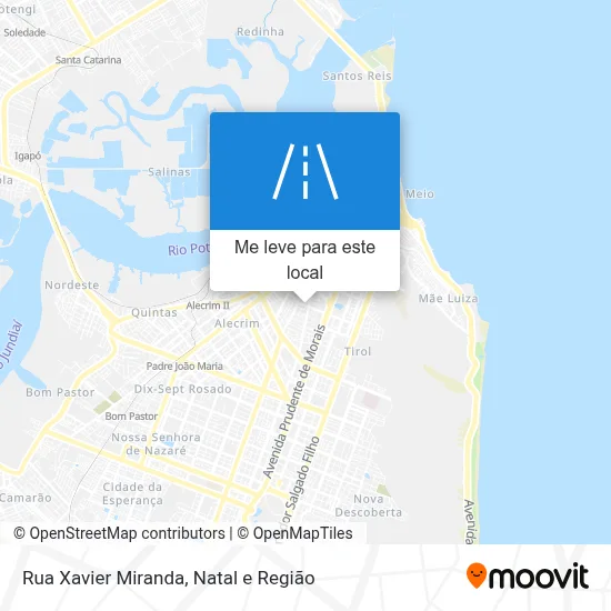 Rua Xavier Miranda mapa