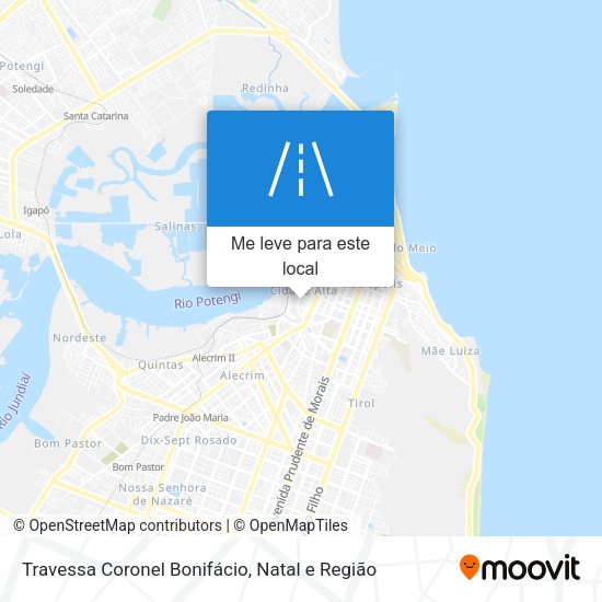 Travessa Coronel Bonifácio mapa