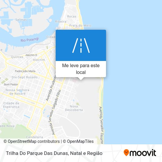 Trilha Do Parque Das Dunas mapa