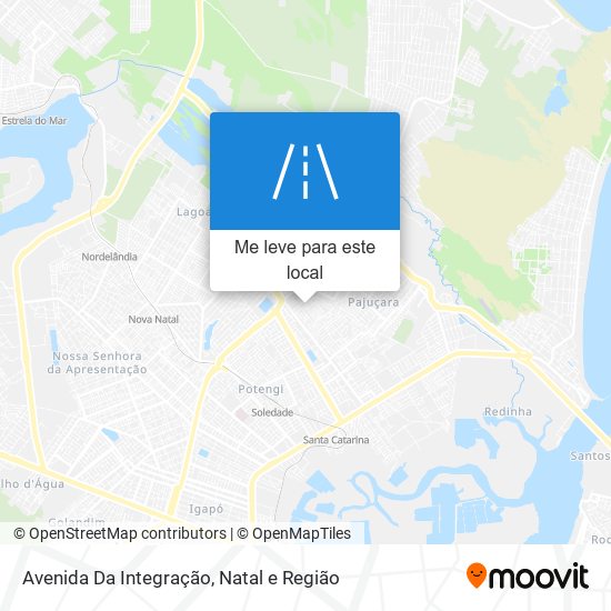 Avenida Da Integração mapa