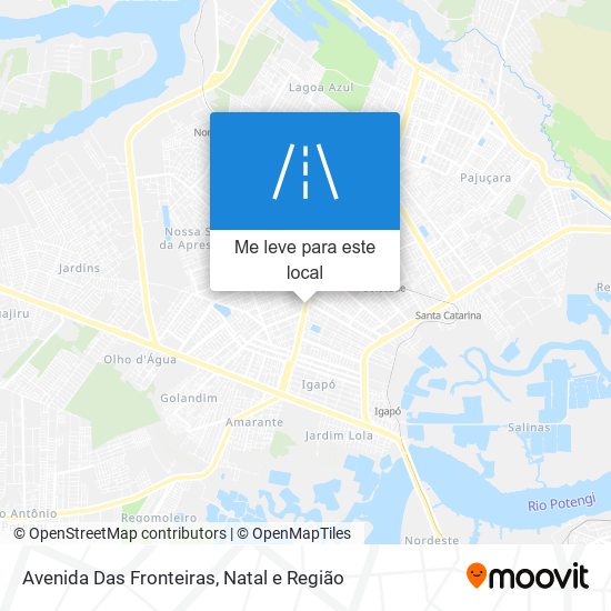 Avenida Das Fronteiras mapa