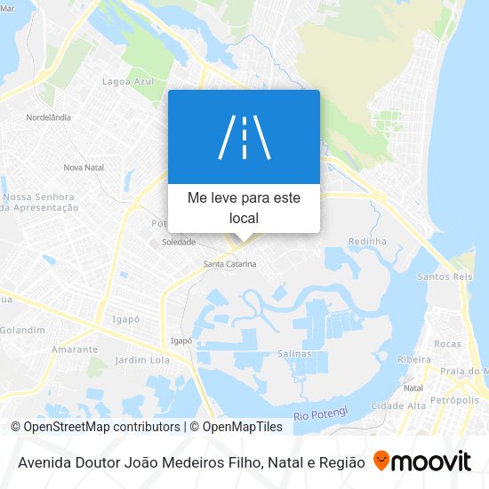 Avenida Doutor João Medeiros Filho mapa