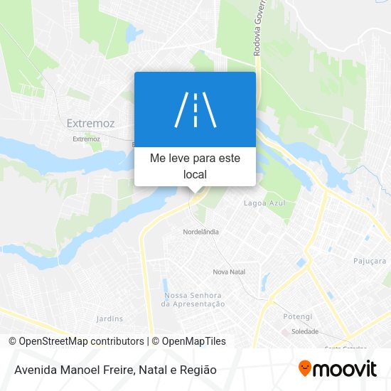 Avenida Manoel Freire mapa