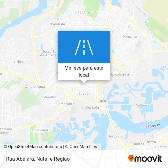 Rua Abaiara mapa