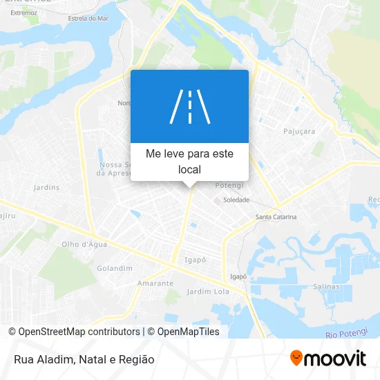 Rua Aladim mapa