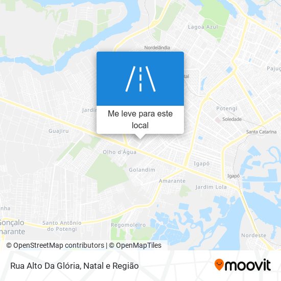 Rua Alto Da Glória mapa