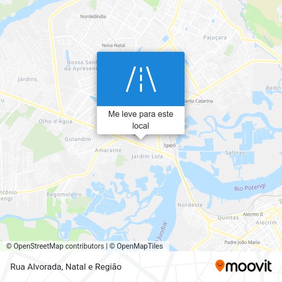 Rua Alvorada mapa