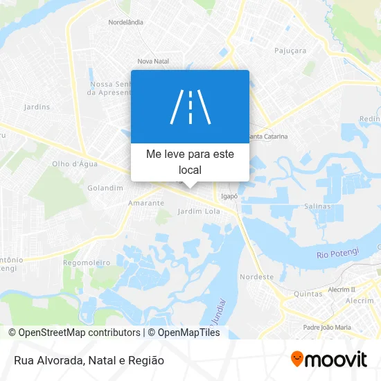 Rua Alvorada mapa