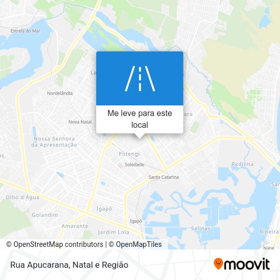 Rua Apucarana mapa