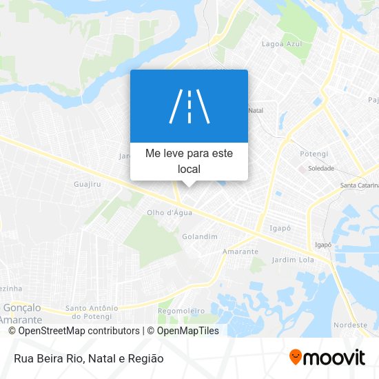 Rua Beira Rio mapa