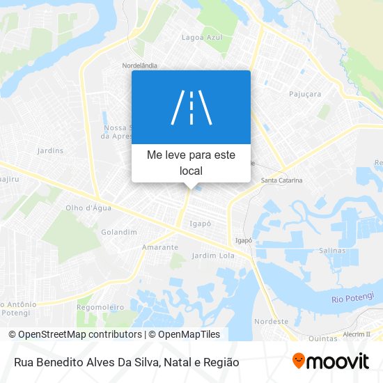 Rua Benedito Alves Da Silva mapa