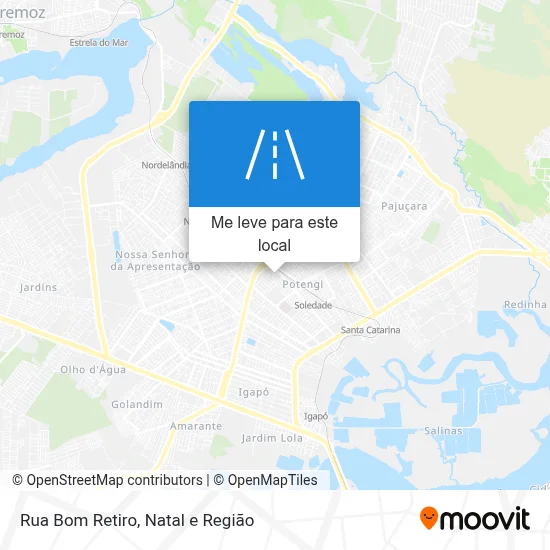 Rua Bom Retiro mapa