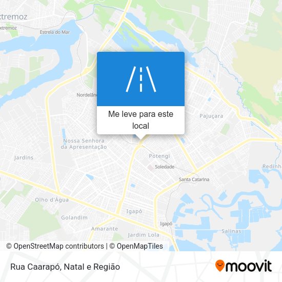 Rua Caarapó mapa