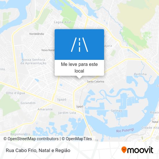 Rua Cabo Frio mapa