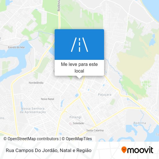 Rua Campos Do Jordão mapa