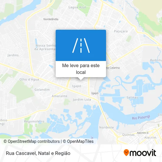 Rua Cascavel mapa