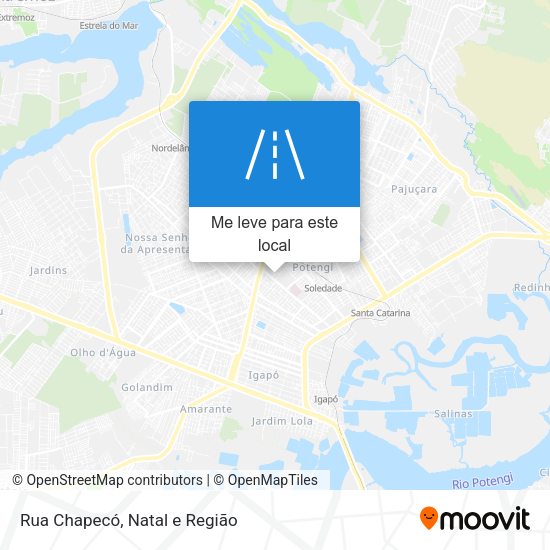 Rua Chapecó mapa