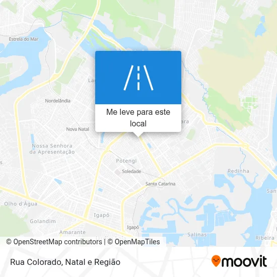 Rua Colorado mapa