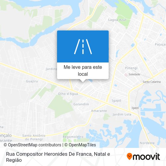 Rua Compositor Heronides De Franca mapa