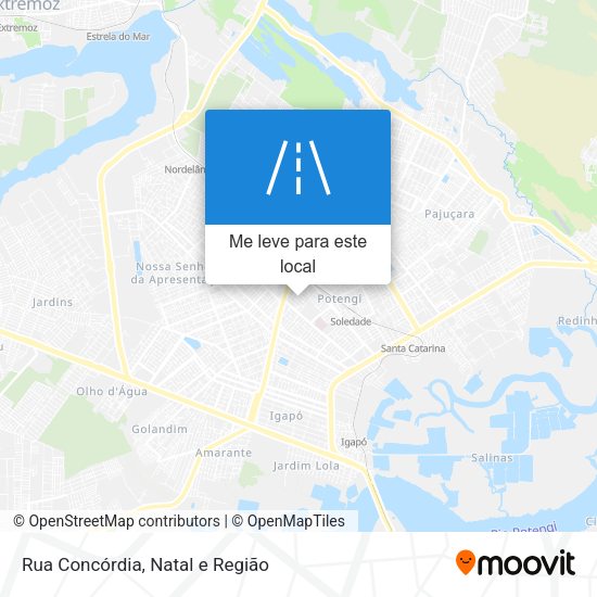 Rua Concórdia mapa