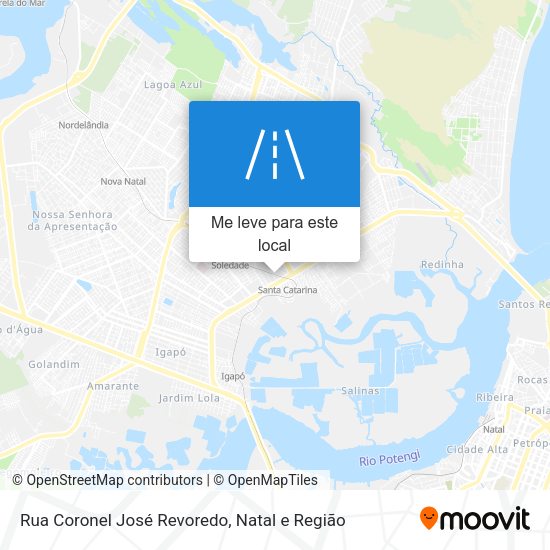 Rua Coronel José Revoredo mapa