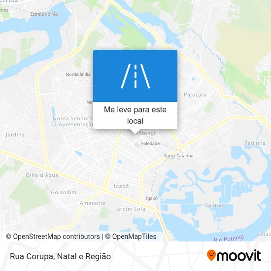 Rua Corupa mapa