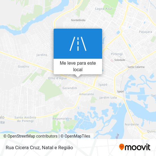 Rua Cícera Cruz mapa
