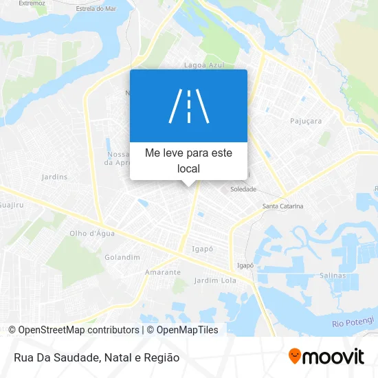 Rua Da Saudade mapa
