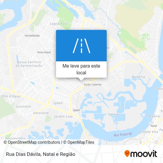 Rua Dias Dávila mapa